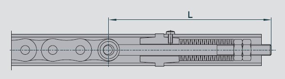 GfA Tellergefedertes Endstück für Kette 12B-1 (3/4“x7/16“)