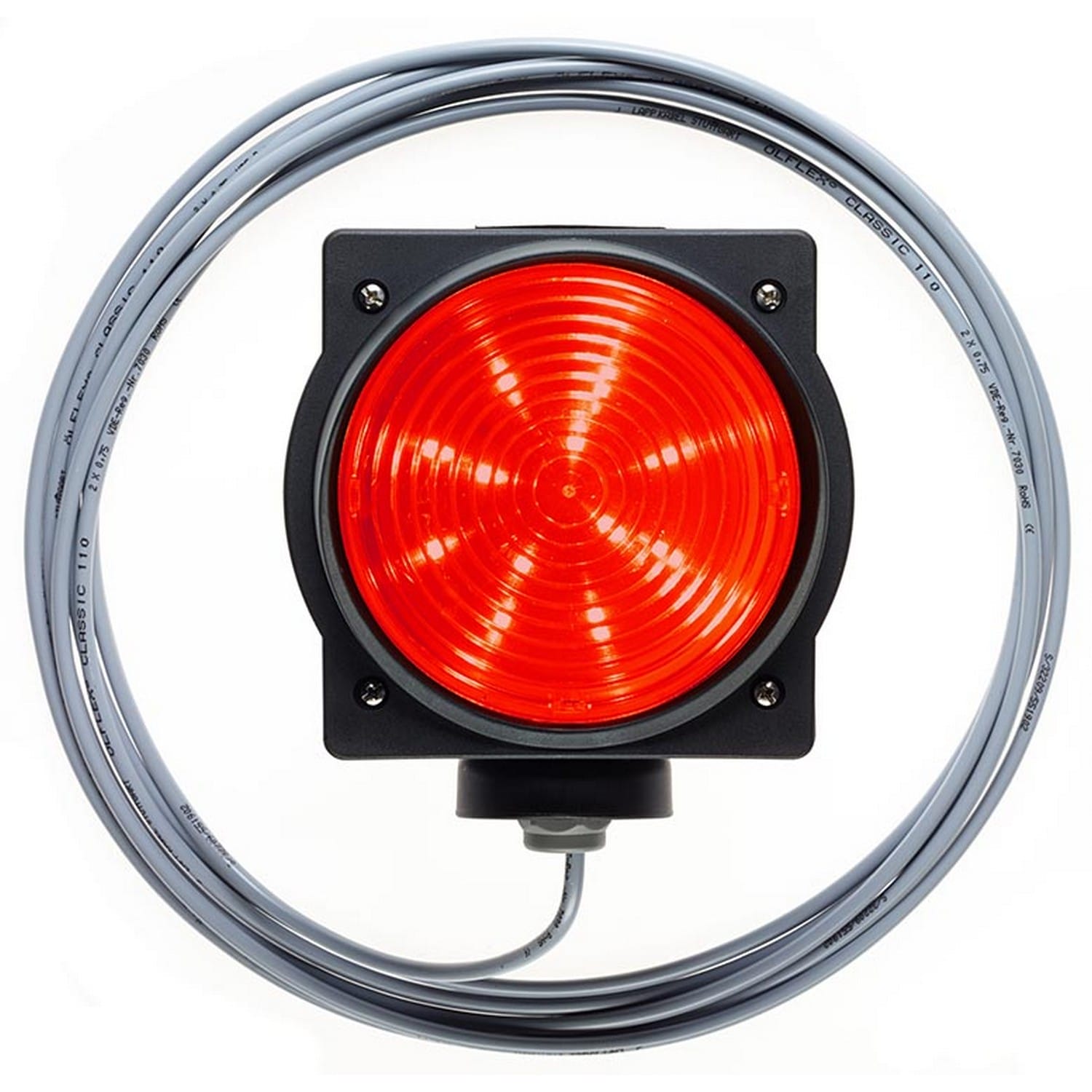 MARANTEC Ampel LED 24V rot, mit 7m Kabel, 1,7W, IP65 für Antriebe & Steuerung BILD 1