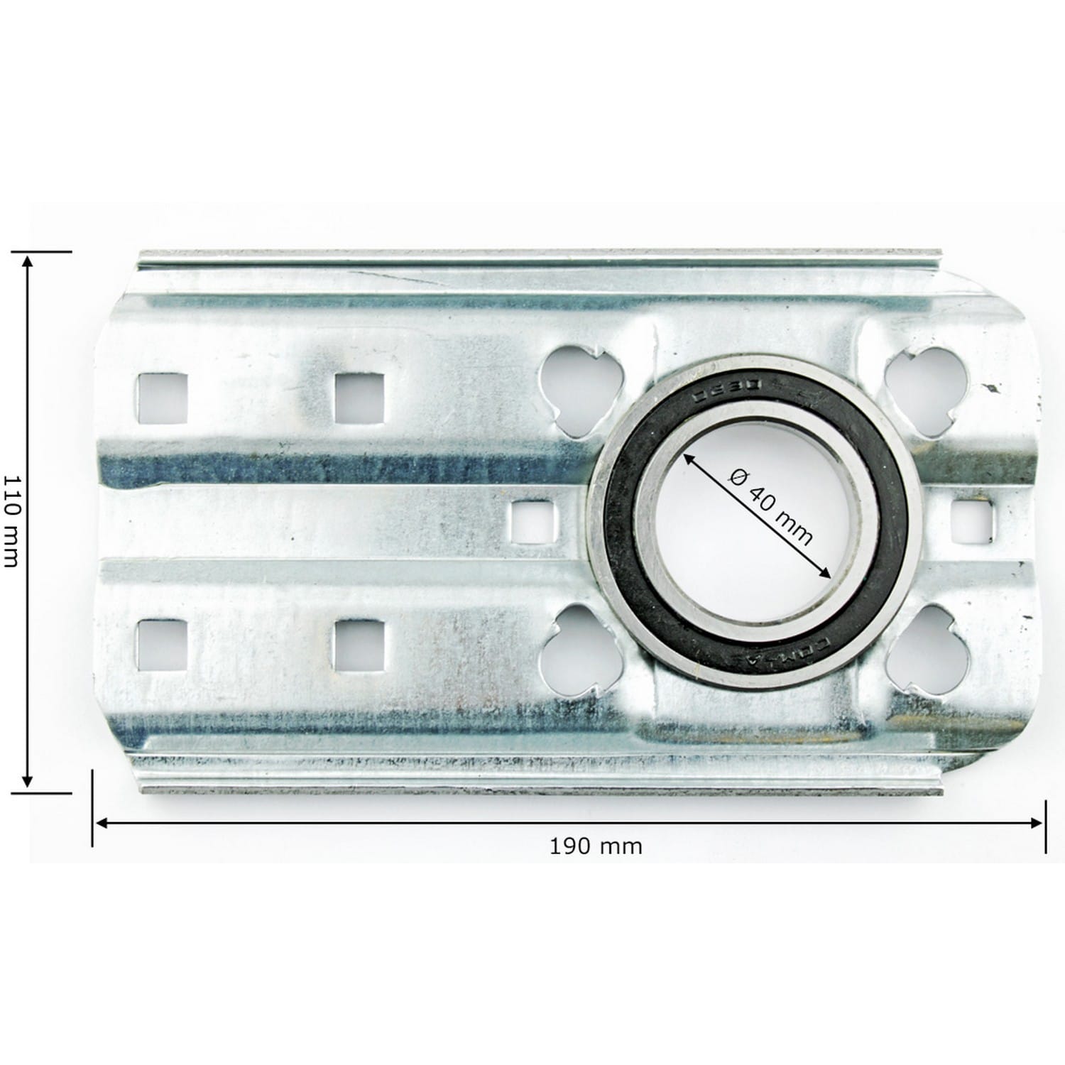 Hörmann Wellenhalter (192mm) für Torsionsfederwellen für Industrie-Sektionaltor BILD 2