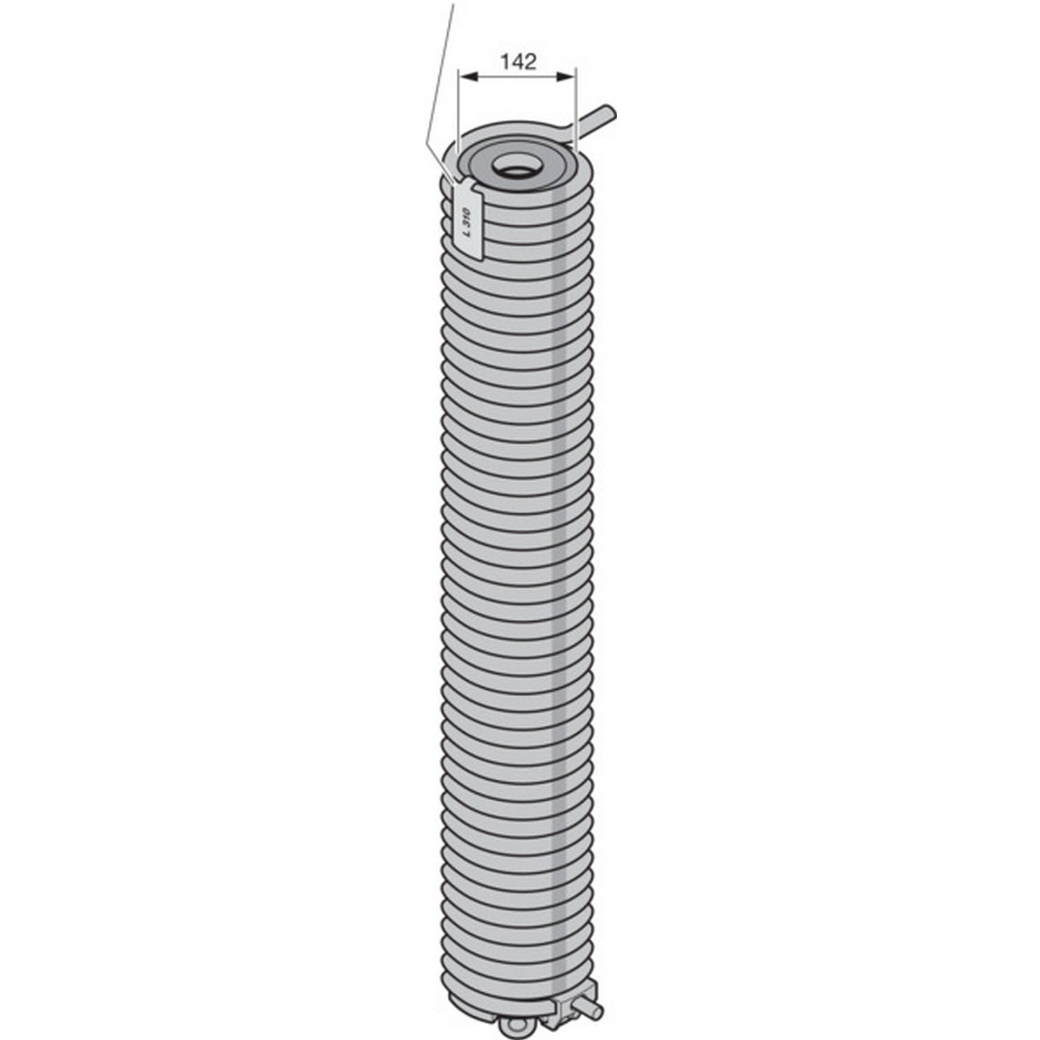 Hörmann Torsionsfedereinheit L232, innen Ø 142mm für Industrie-Sektionaltor BILD 9