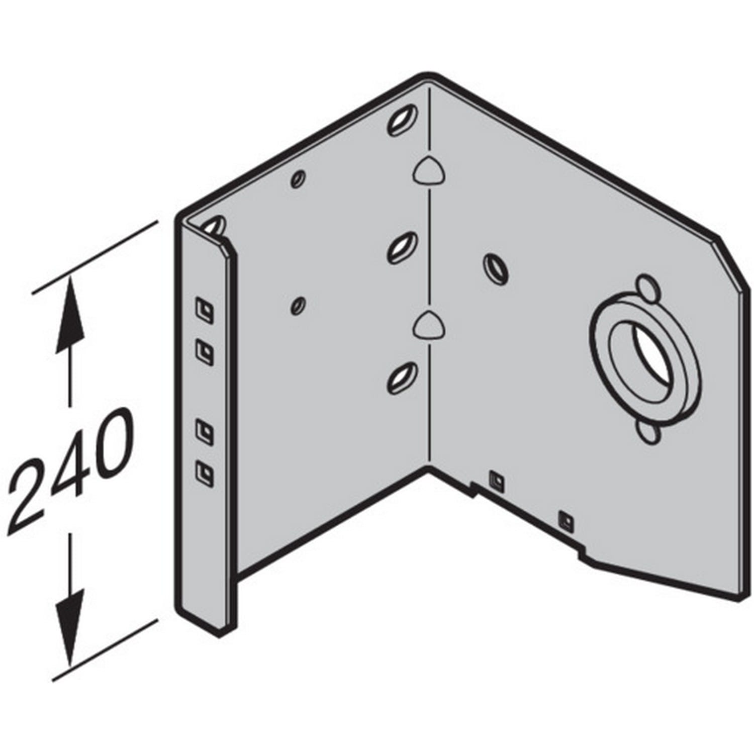 Hörmann Wellenhalterkonsole 2, 160mm Größe 4 links für Industrie-Sektionaltor BILD 1