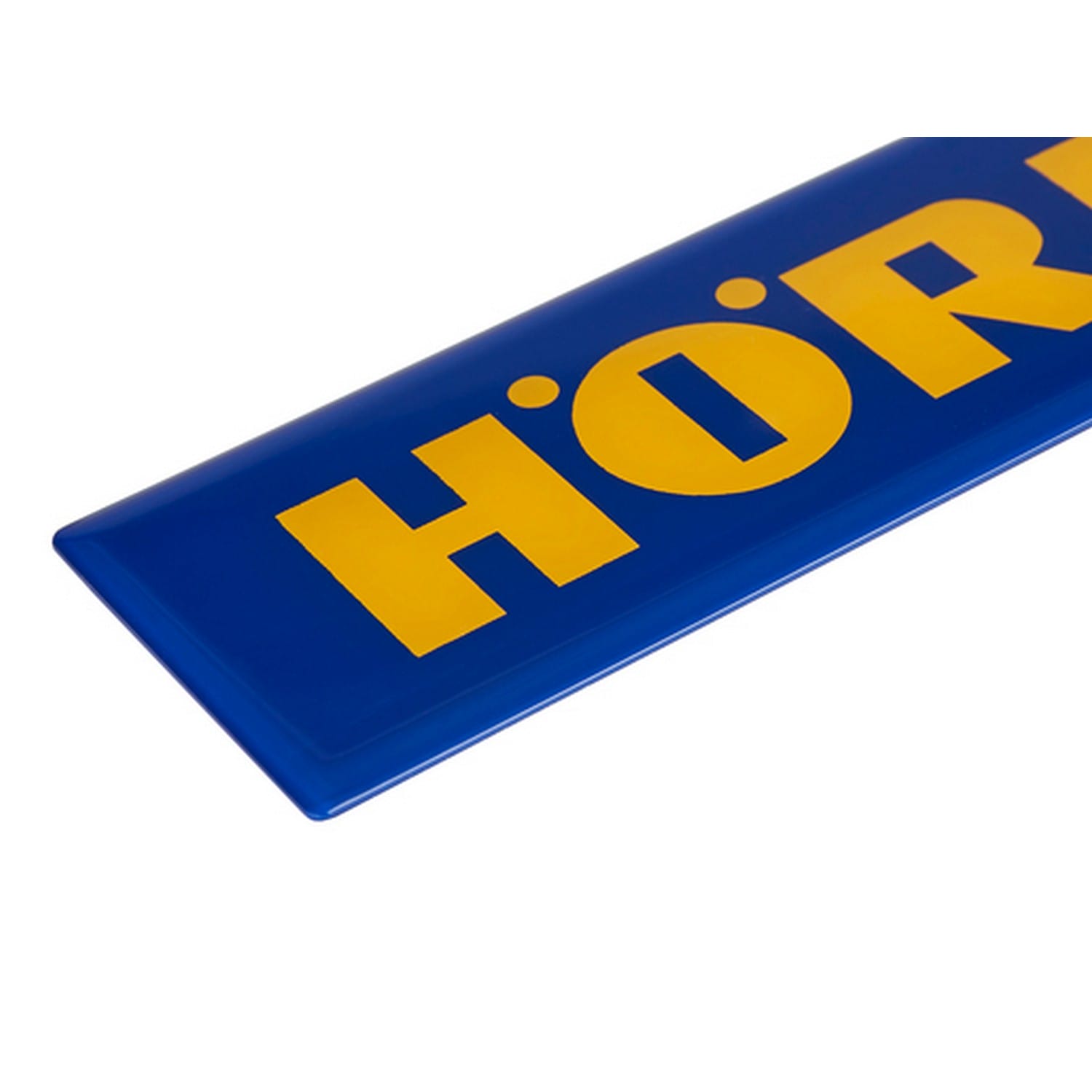 Hörmann Firmenschild blau/orange 260x50x3mm für Industrie-Sektionaltor BILD 2