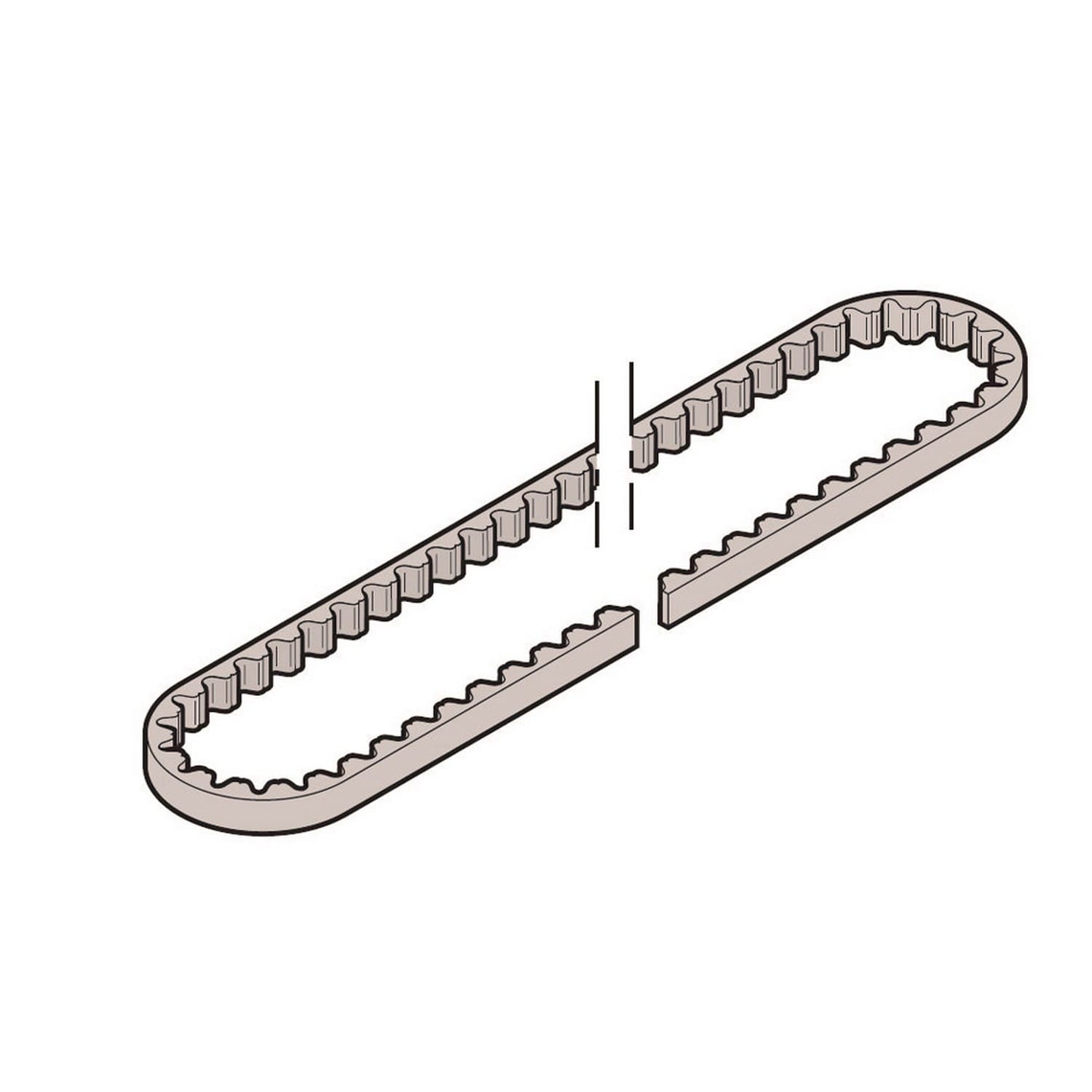Hörmann Zahnriemen für Führungsschiene FS60/FS6, mittel für Garagentorantriebe BILD 1