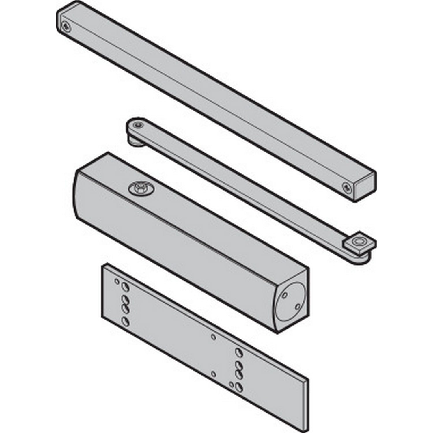 Hörmann TS5000 EN 2-6 mit Gleitschiene und Montageplatte für Stahl-Objekttüren BILD 1