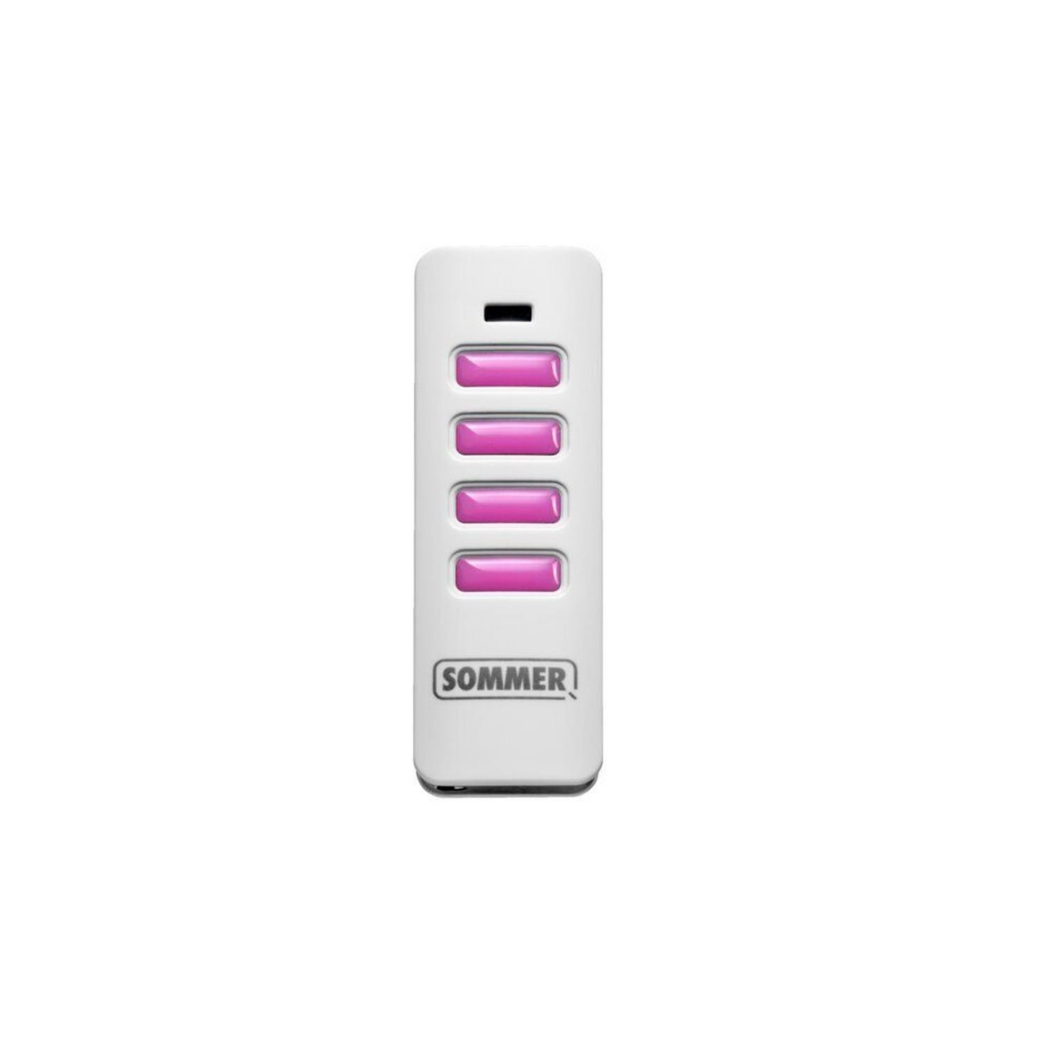 Sommer Handsender 4-Tasten Pearl 868,95MHz weiß/pink, weiß/pink für Antriebe BILD 2