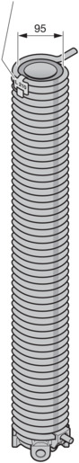 Hörmann Torsionsfedereinheit R211, innen Ø 95mm für Industrie-Sektionaltor BILD 9