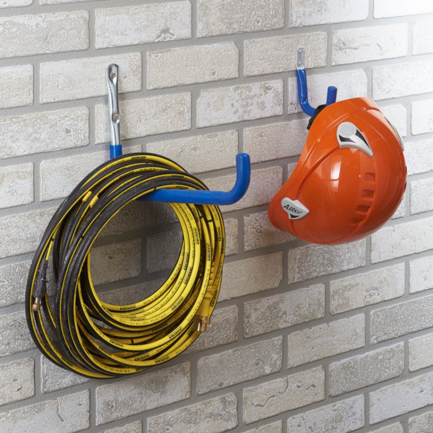 MOTTEZ Wandhaken 6er Set Tiefe 285 mm Tragkraft 50 kg schützender Ummantelung
