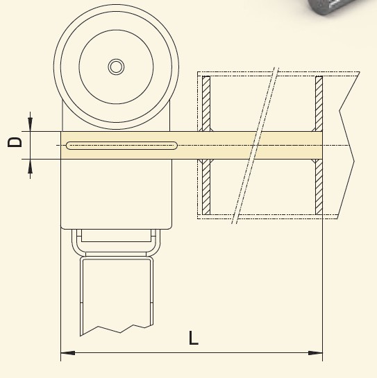 GfA Wellenbolzen Typ C Ø 40 mm, L=600 mm / 30003009