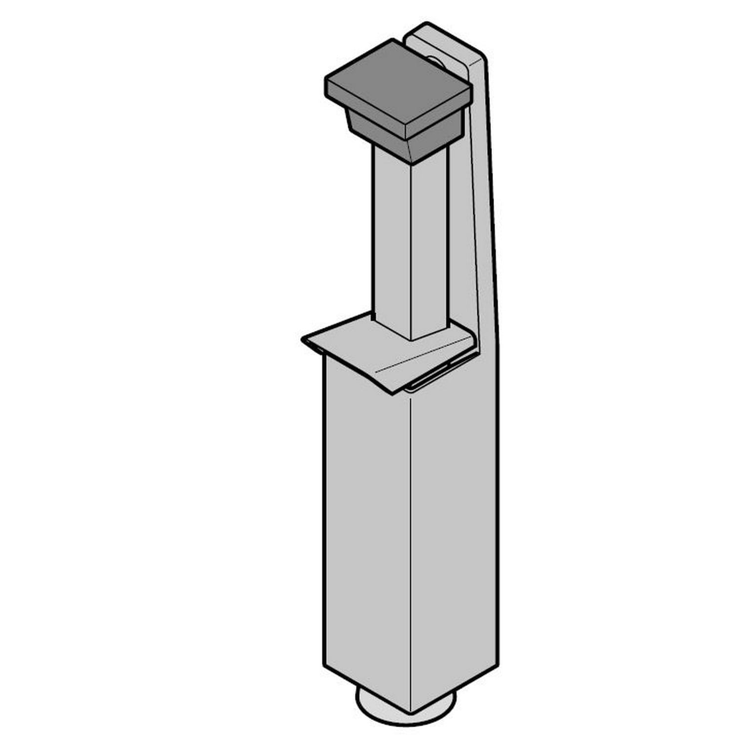 Hörmann Türfeststeller Hub 60 mm, Alu silber, silber eloxiert