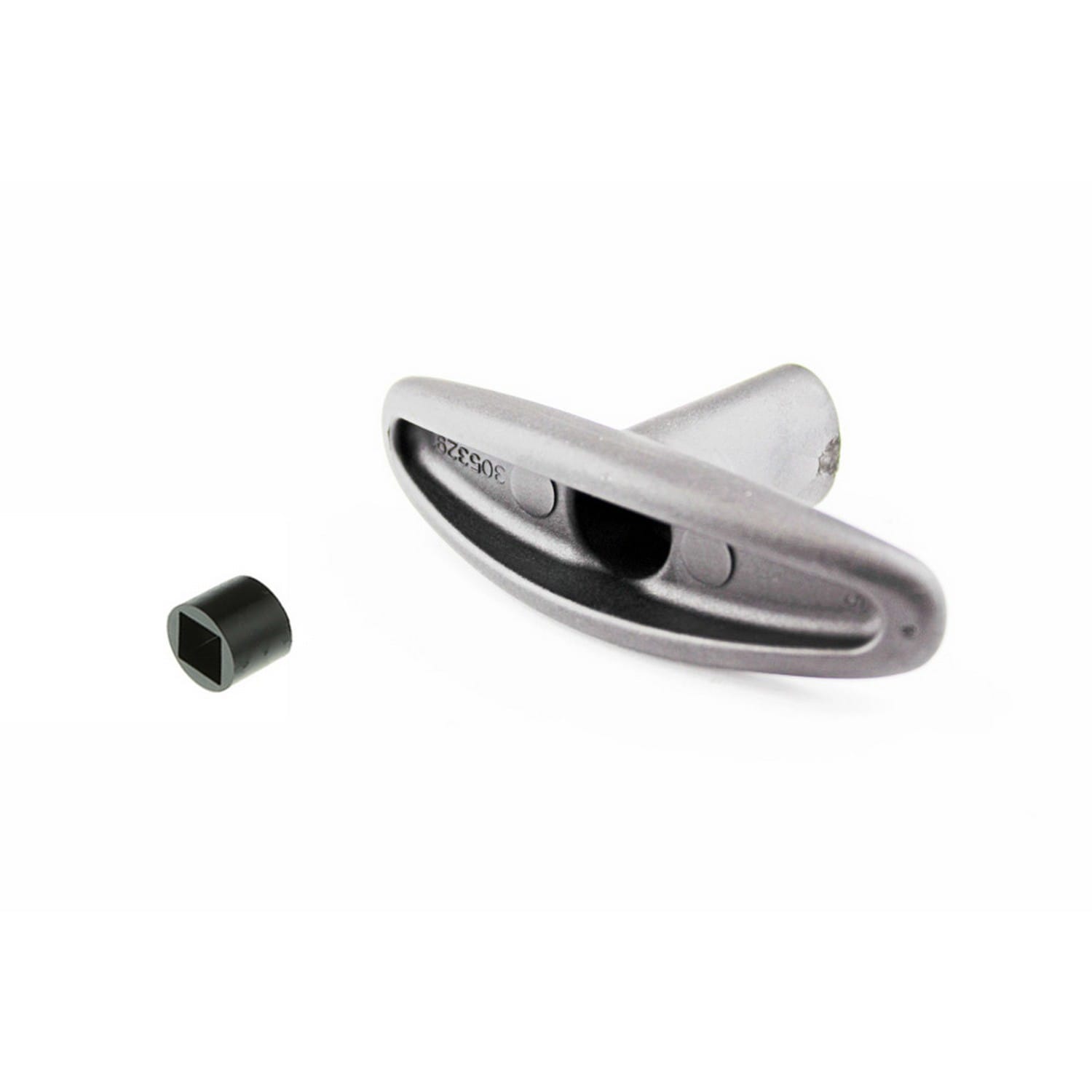 Hörmann Kreuzgriff innen mit Distanzstück, Schwarz für Sektionaltor BILD 1