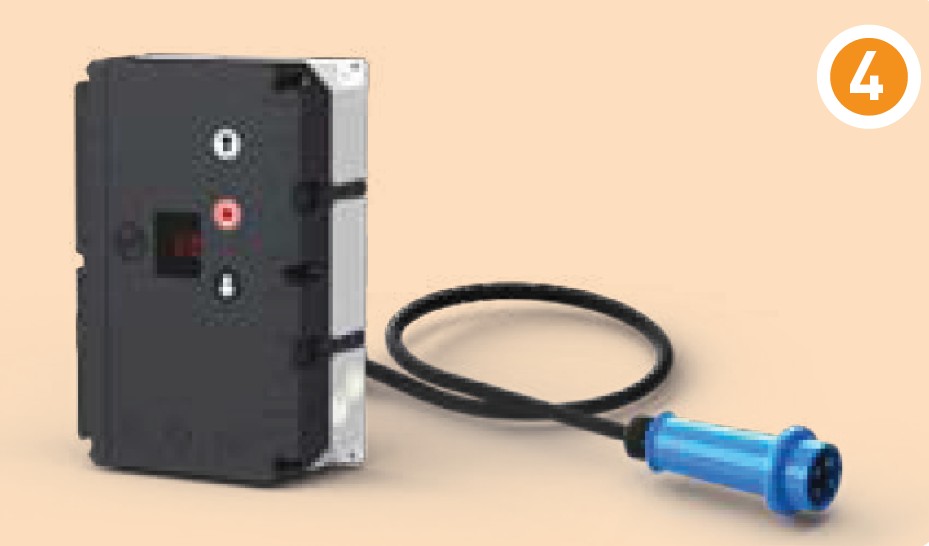 GfA Torsteuerung TS 981 mit CEE 1N~230 V asym. (3-polig) für Torsteuerung