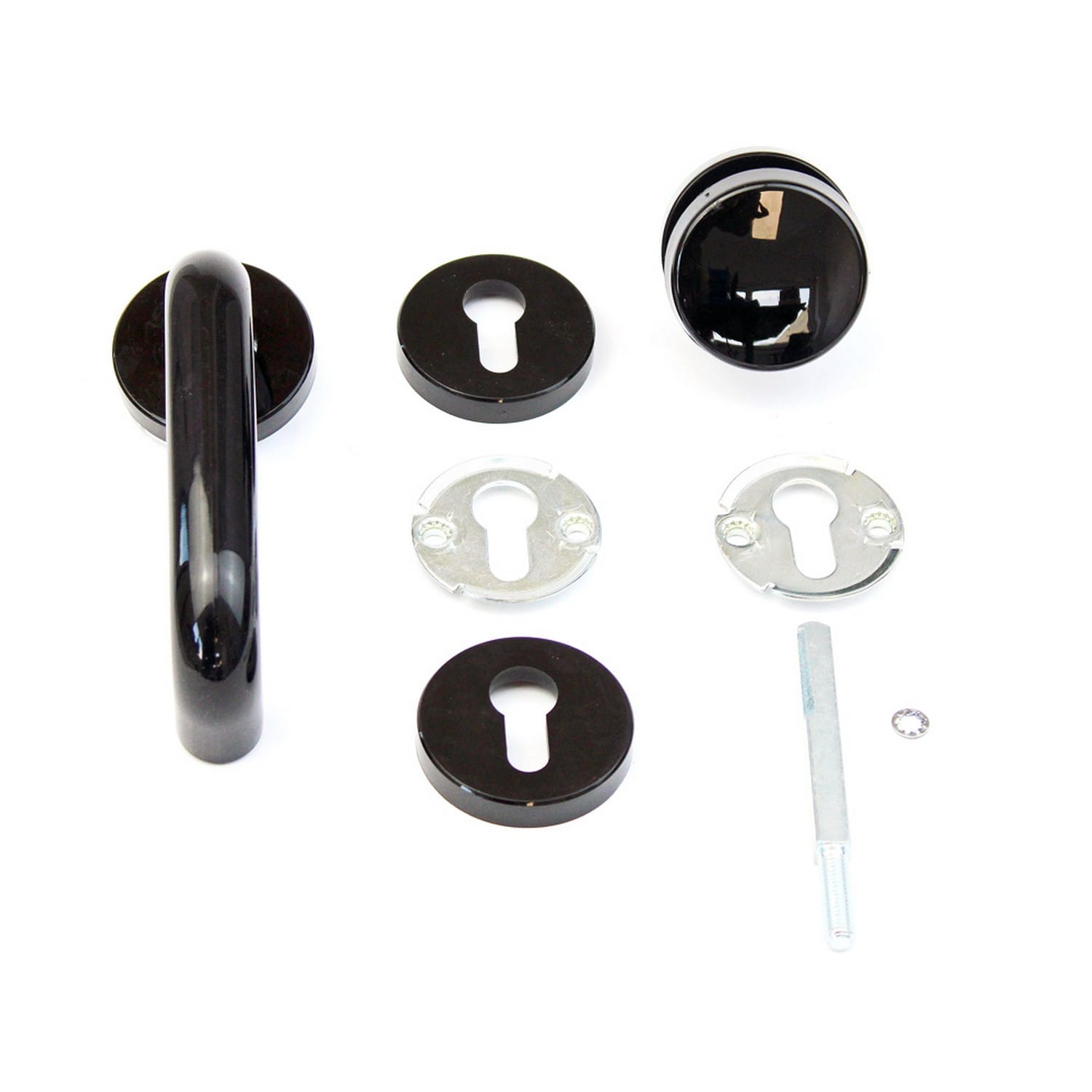 Hörmann Wechselgarnitur mit Knopf (FS) Rosette PZ, Kunststoff, schwarz Hörmann Wechselgarnitur mit Knopf (FS) Rosette PZ, Kunststoff, schwarz BILD 1