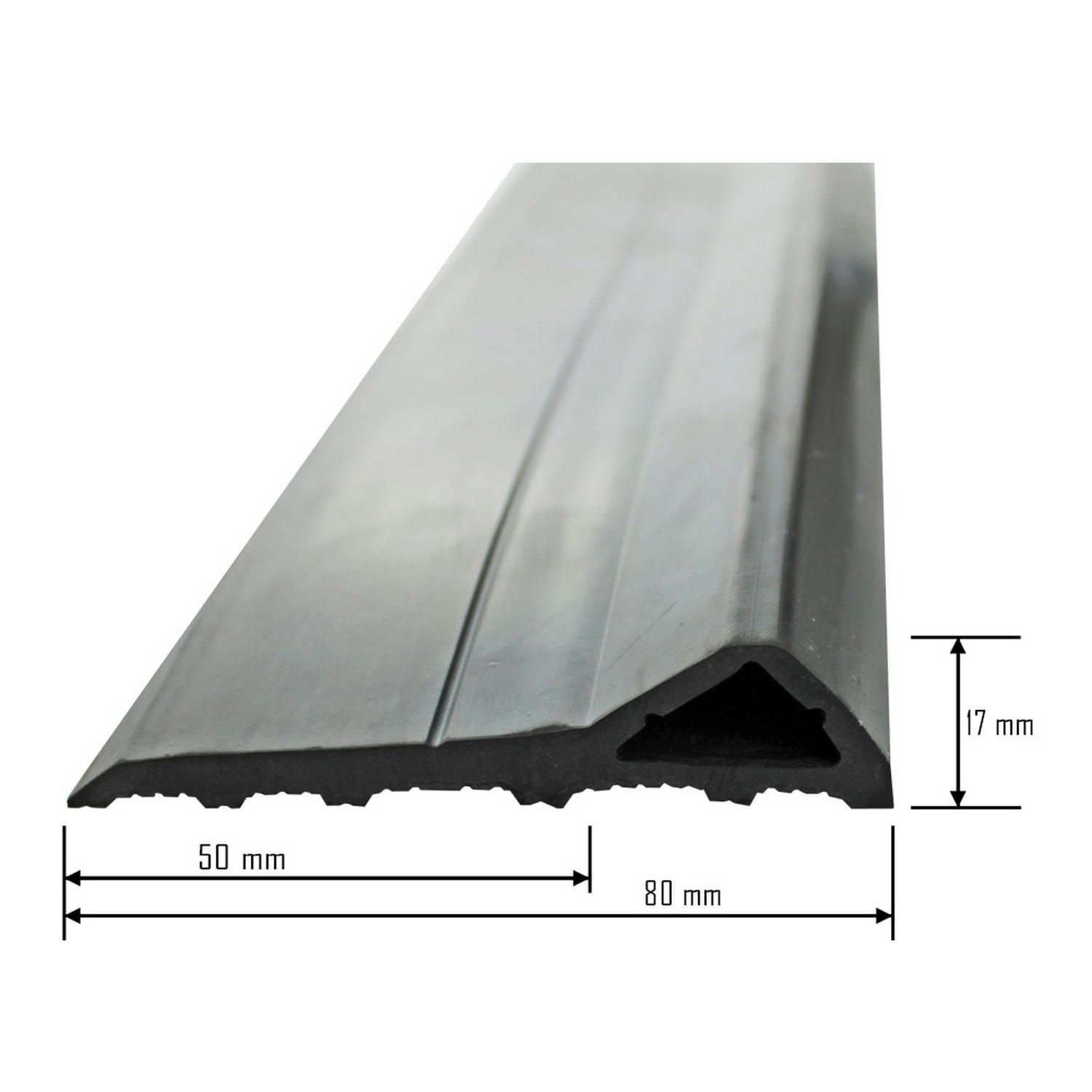 Hörmann Sturmschwelle 3m Länge Set gegen Wind & Wasser, schwarz für Sektionaltor BILD 4