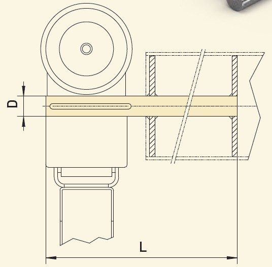 GfA Wellenbolzen Typ C Ø 55 mm, L=600 mm / 30003185