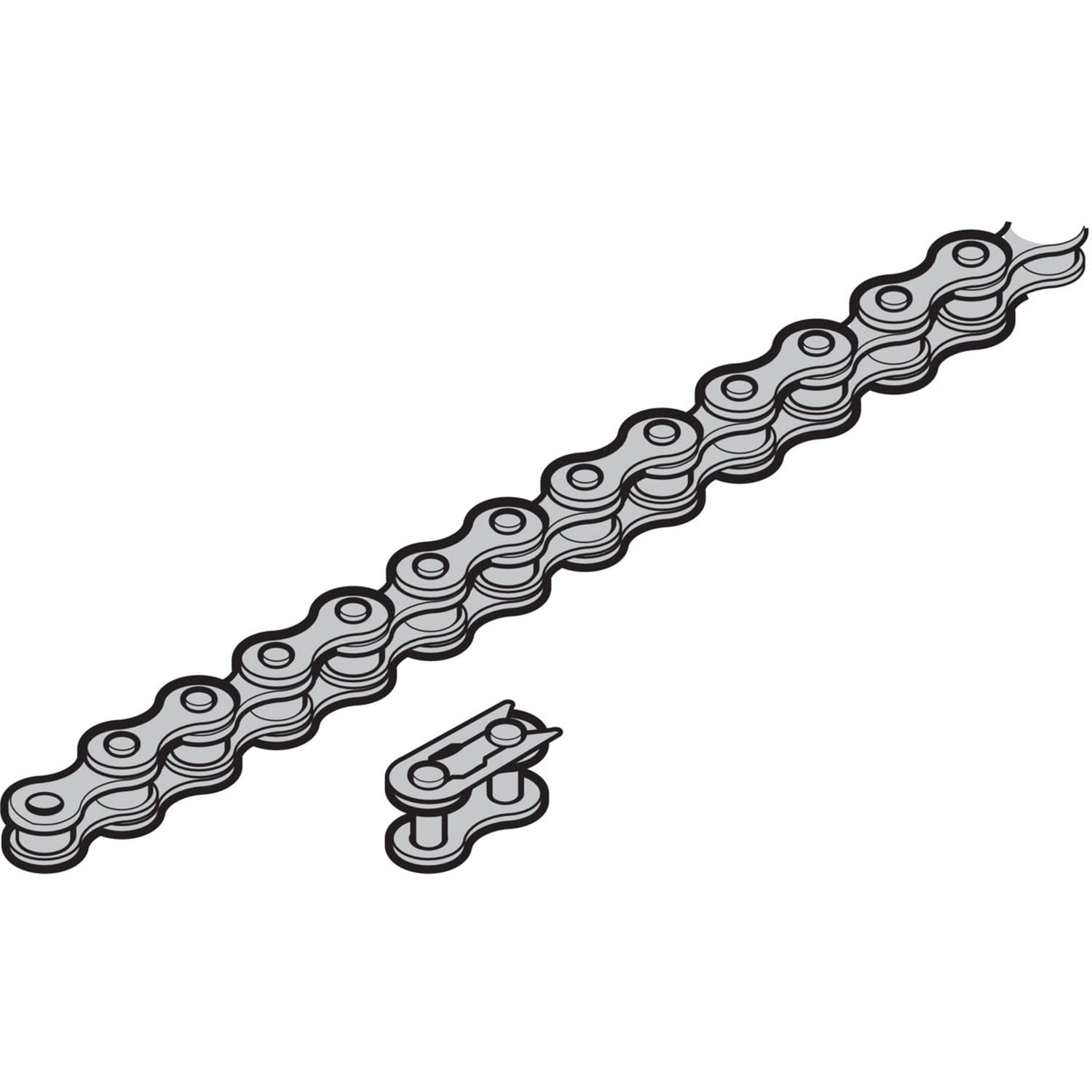 Hörmann Rollenkette mit Clip- schloss L = 889mm für Industrie-Sektionaltor BILD 1