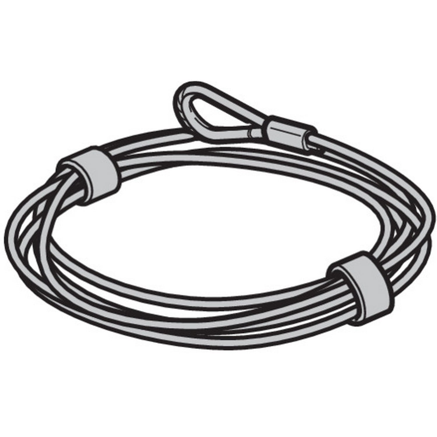 Hörmann Drahtseil Ø 4mm mit Terminal, L: 10 m für Industrie-Sektionaltor BILD 1