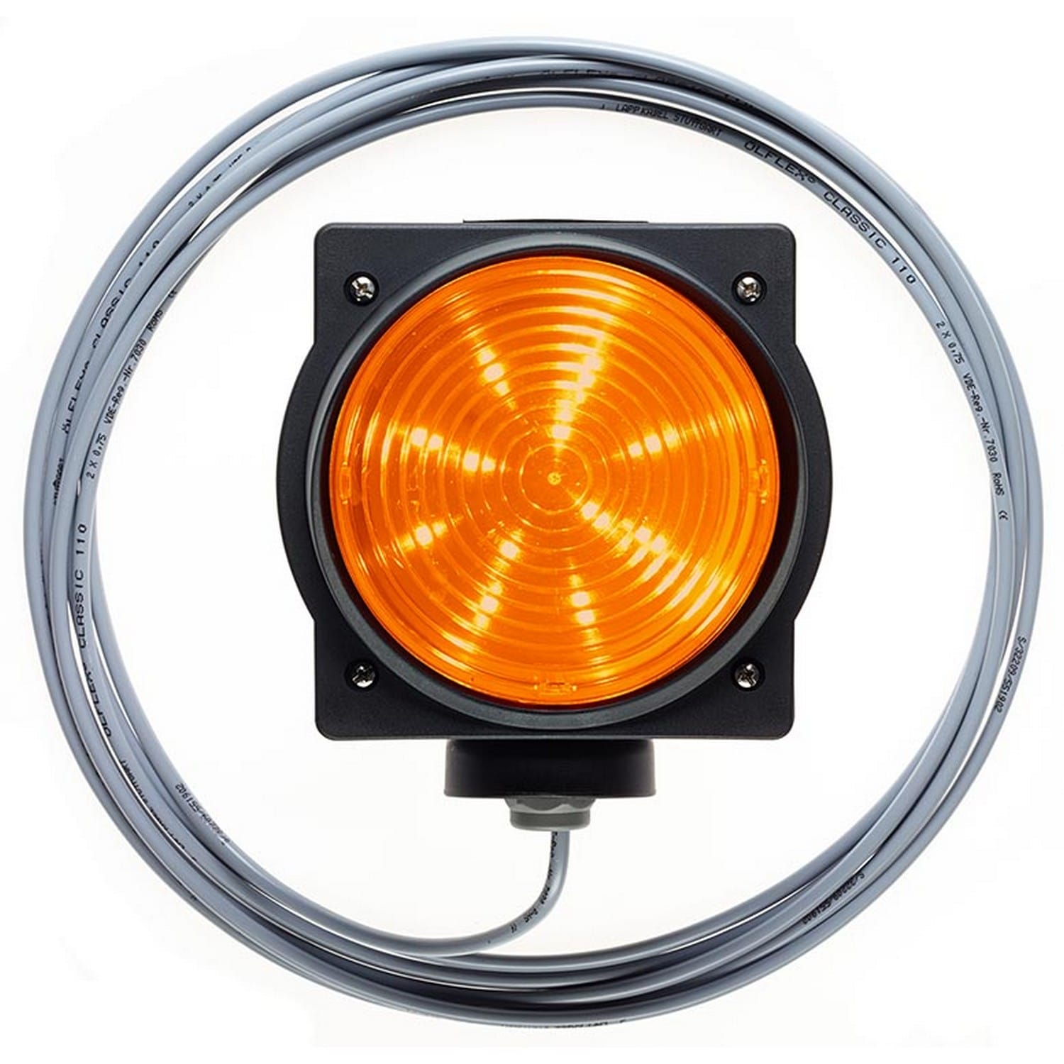 MARANTEC Ampel LED 24V gelb, mit 11m Kabel, 1,7W, IP65 für Antriebe & Steuerung BILD 1