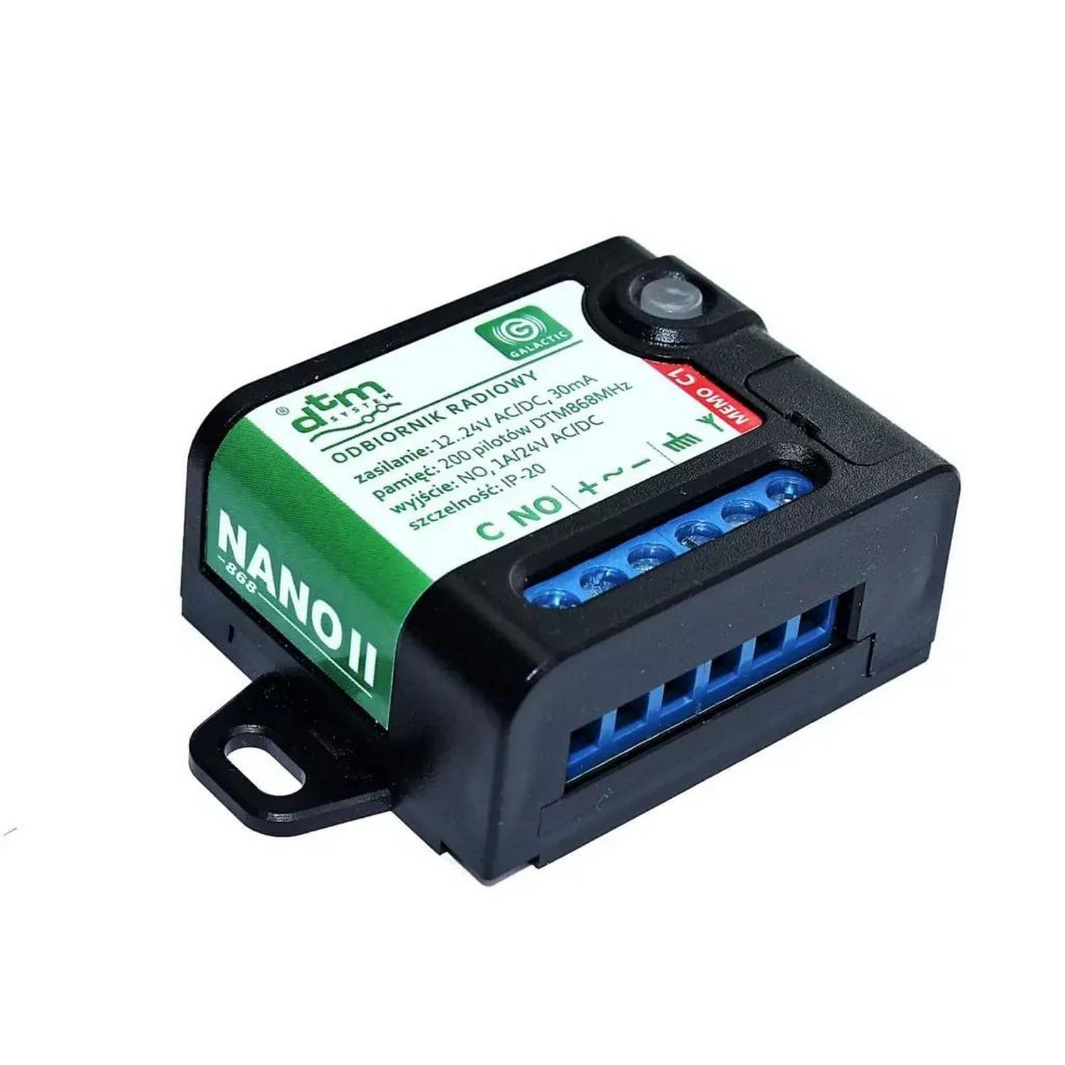 DTM NANO2 868MHz 1-Kanal Funkempfänger 12-24V, schwarz BILD 1