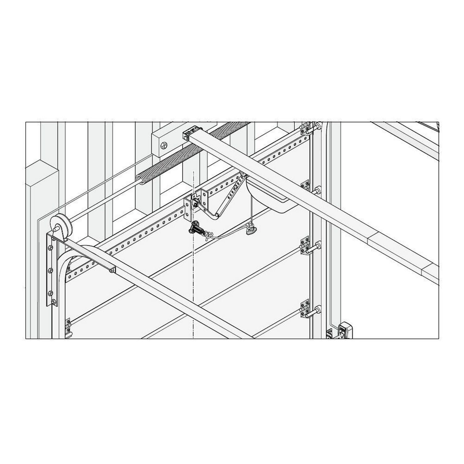 Sommer Notentriegelungsschloss, Ø 18 mm x 50 mm, „Standardkey“ für Gargentore BILD 9