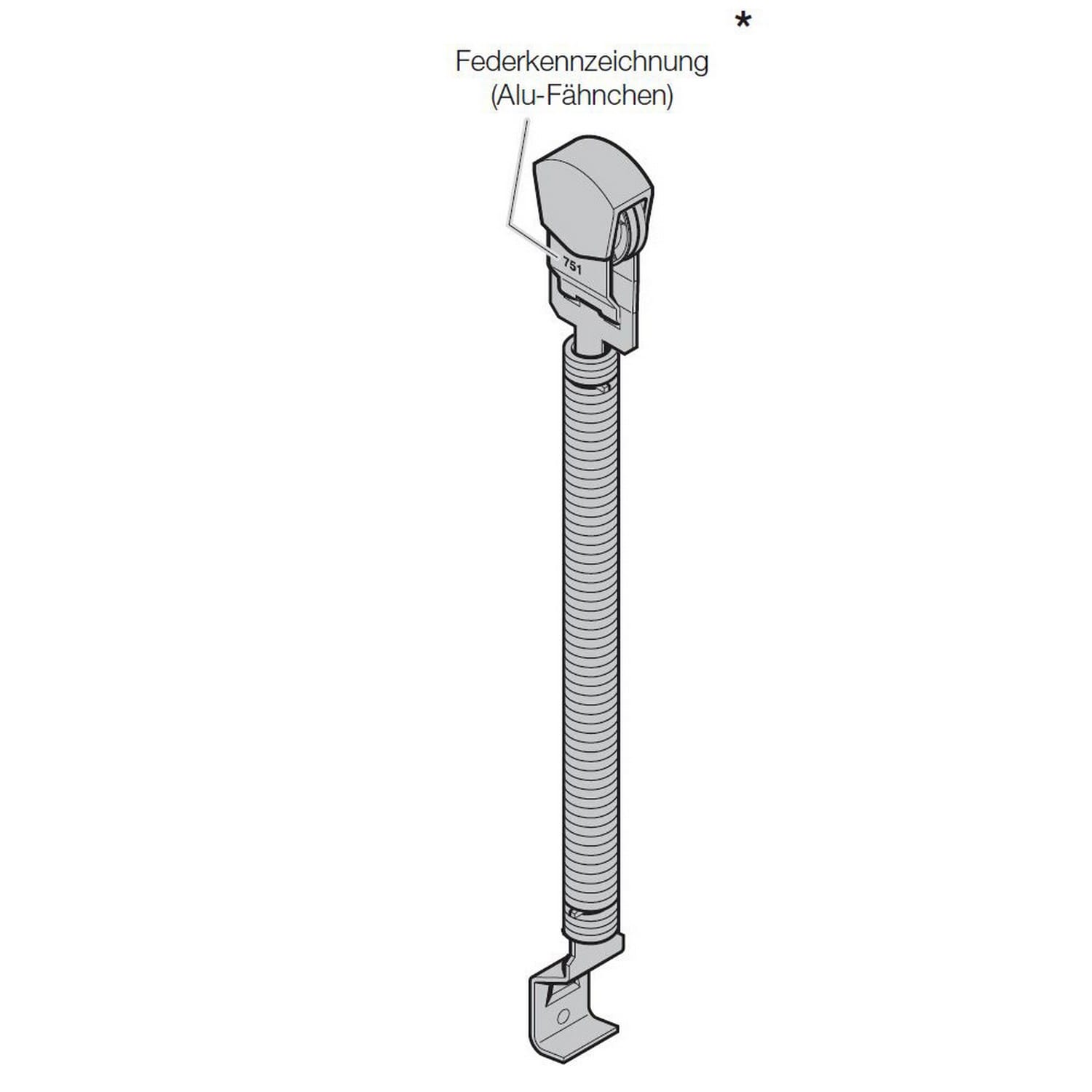 Hörmann Zugfederpaket Typ 1, Nr. 764, Länge: 901mm für Sektionaltor BILD 9