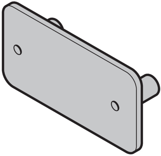 Hörmann Griffplatte (0,75/1,5/3 mm) STE/ALR für Industrie-Sektionaltor