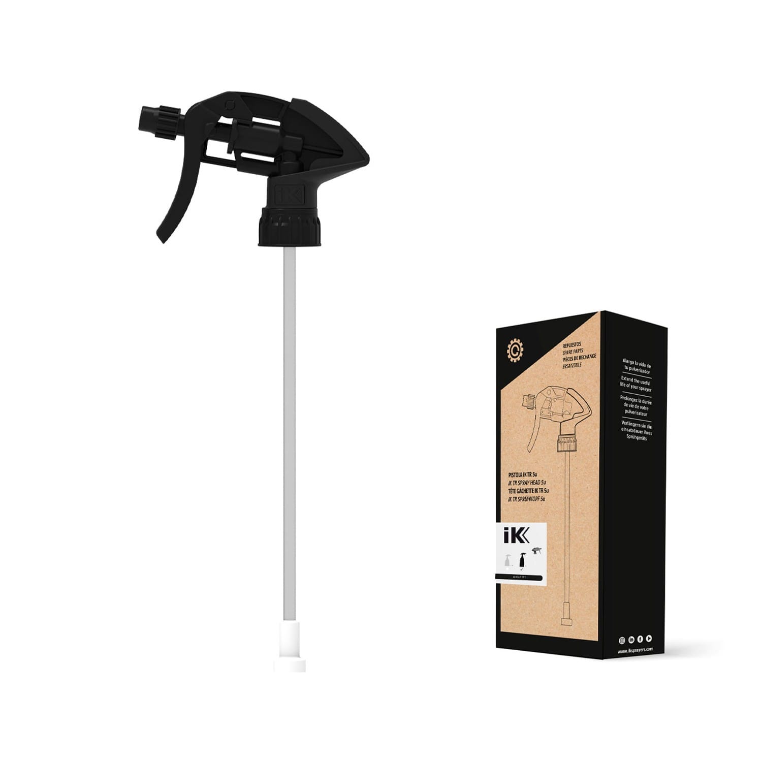 IK Trigger Multi TR 1  Zubehör, Schwarz für alle gängigen IK Pumpsprüher