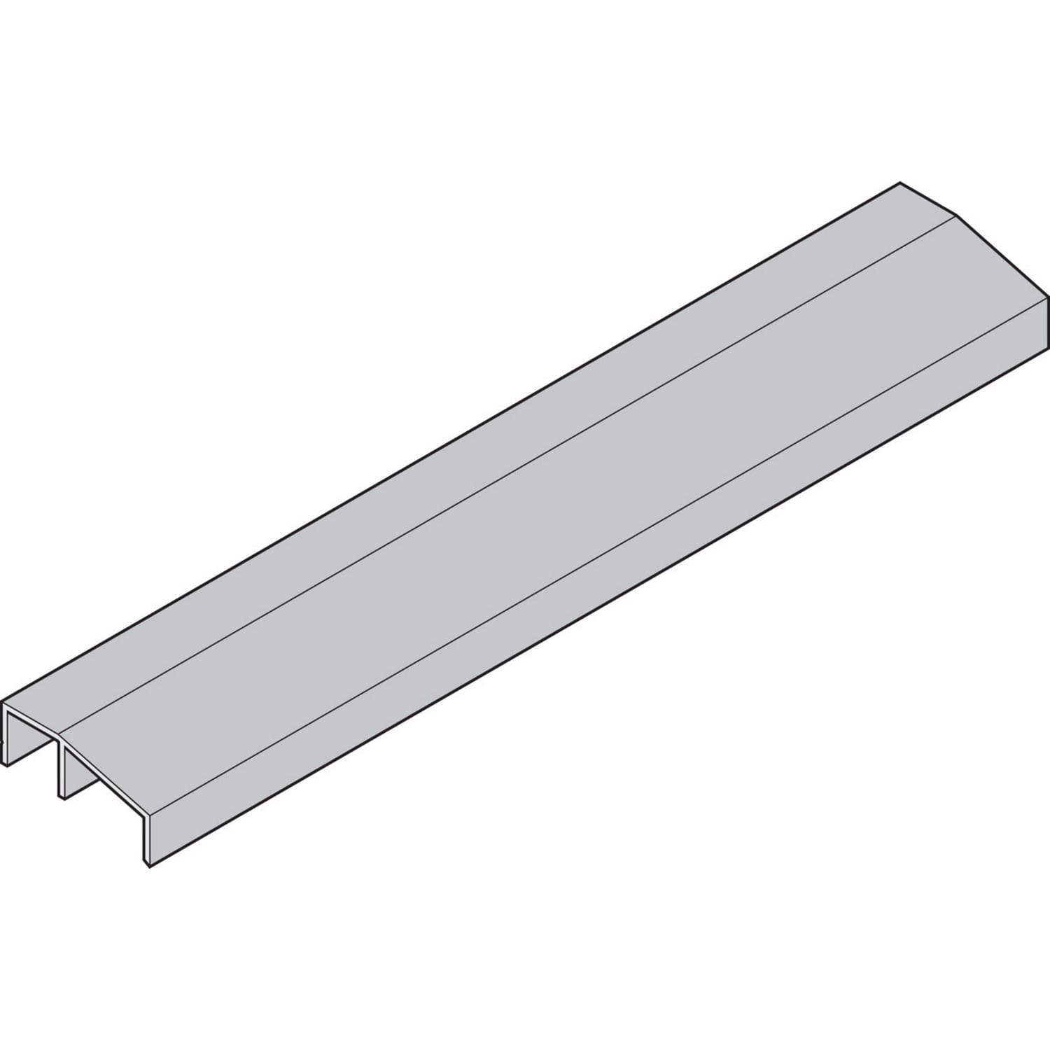 Hörmann Regenleiste auf Zarge Öffnungsseite steckbar Aluminium 1000mm BILD 1