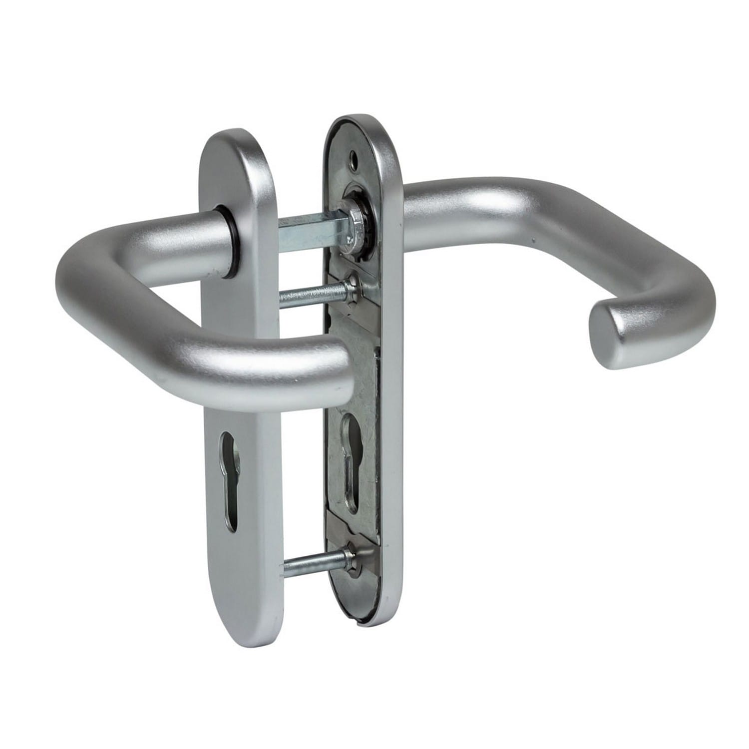 Hörmann FS Drückergarnitur D110 Aluminium für Feuerschutz- & Multifunktionstüren BILD 3
