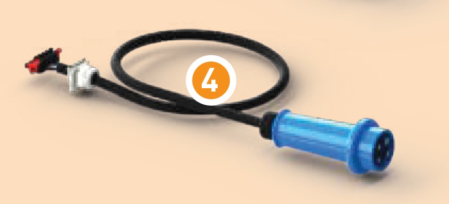 GfA Anschlussgarnitur CEE 1N~230 V asym. (3-polig) für Antriebe