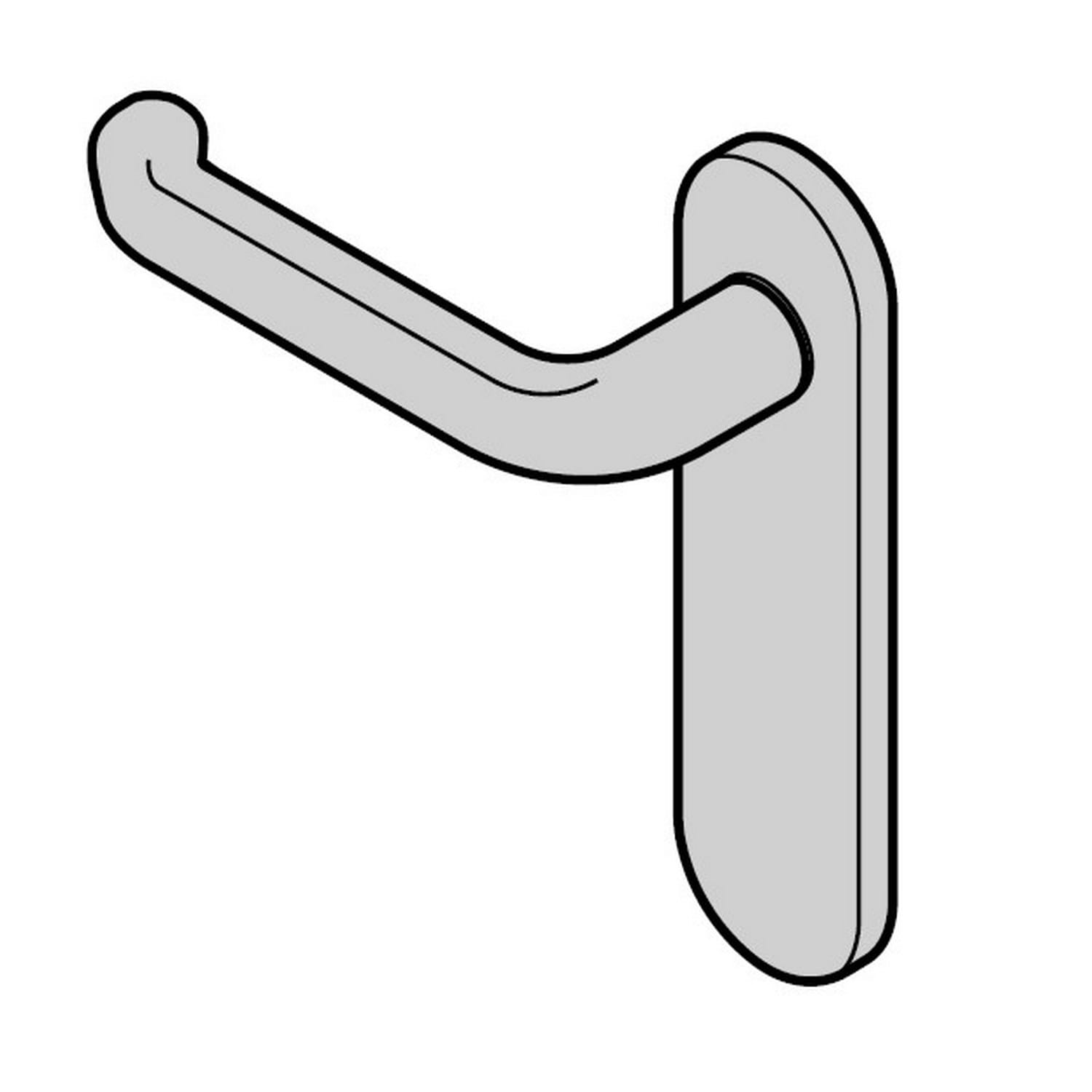 Hörmann Halbgarnitur D-410 (FS) Kurzschild blind, Aluminium BILD 1