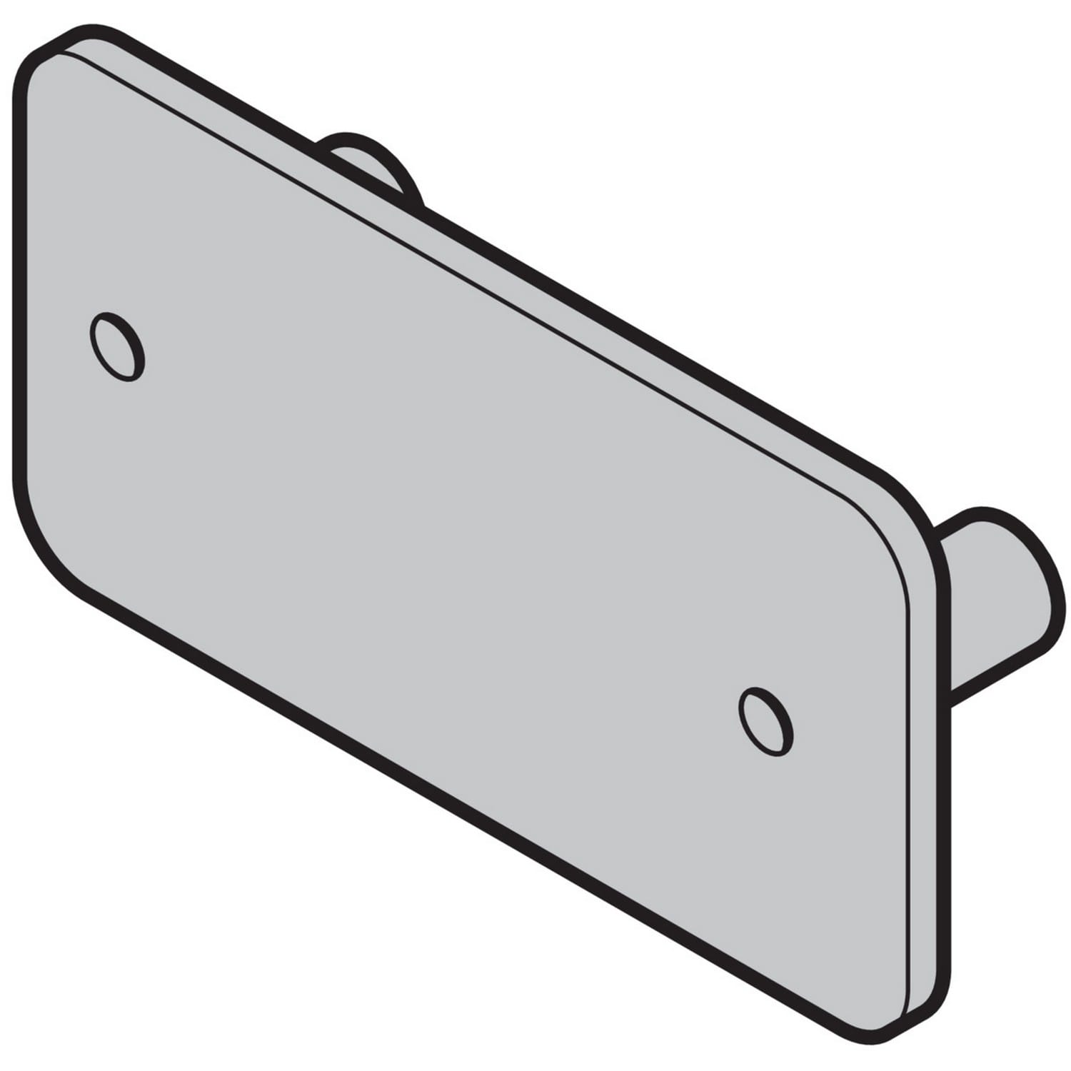 Hörmann Griffplatte (42mm) SPU/APU/TAP/ASP für Industrie-Sektionaltor BILD 1