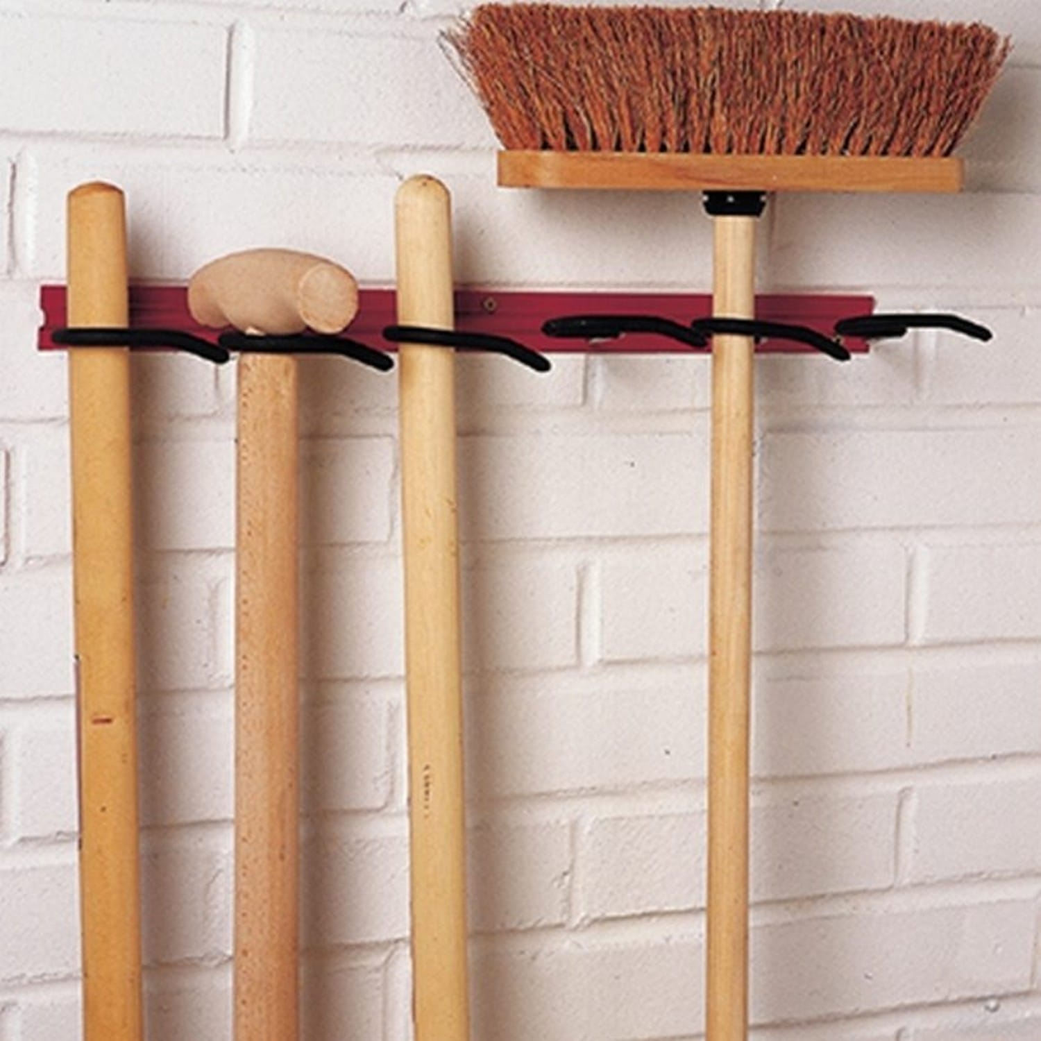 MOTTEZ Hakenleiste mit 6 selbstklemmenden Wandhaken für Haus BILD 1