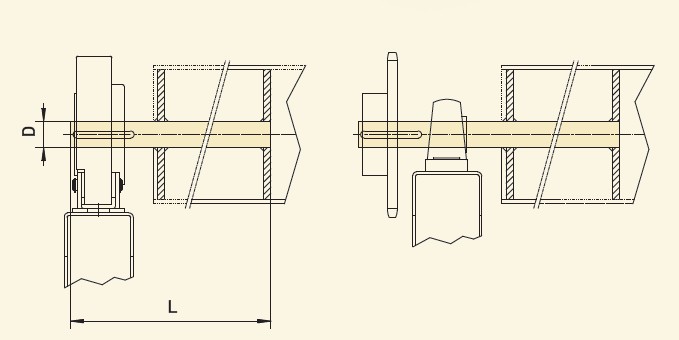GfA Wellenbolzen Typ B (mit Passfeder) Ø 80 mm, L=800 mm / FG 360-80