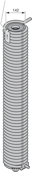 Hörmann Torsionsfedereinheit R314, innen Ø 142mm für Industrie-Sektionaltor BILD 9