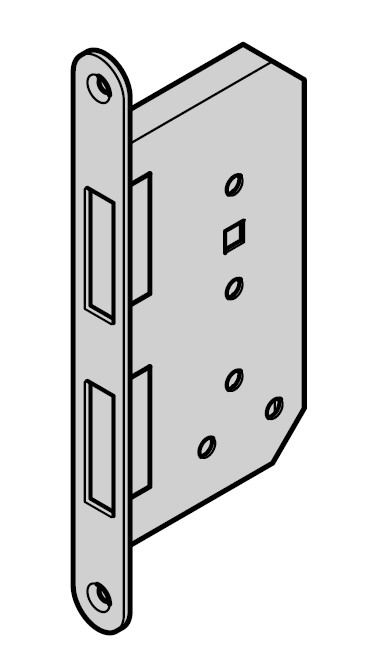 Hörmann Panik-Treibriegelschloss-Standflügel ECO 150 links für Tür BILD 1