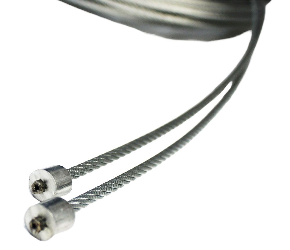 IDD Drahtseile Ø 4mm mit Preßhülse Crawford (1 Paar) für Industrie-Sektionaltor
