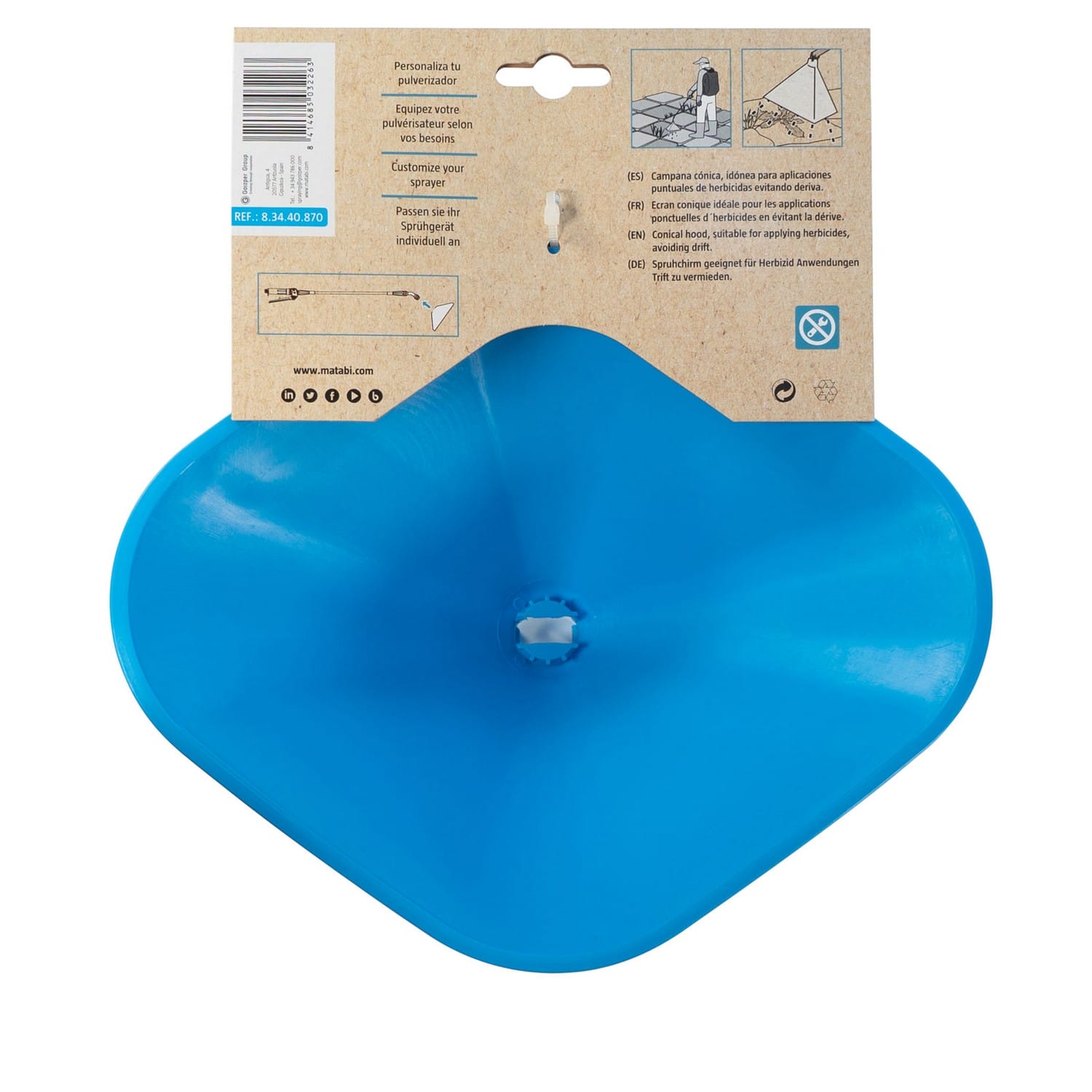 MATABI Kegelhaube Zubehör, Blau für alle gängigen Matabi Pumpsprüher / 83440870