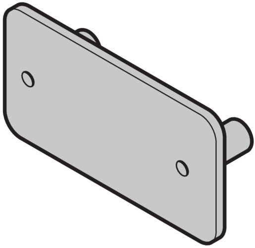 Hörmann Griffplatte (26mm) ALR/TAR/ASR für Industrie-Sektionaltor BILD 1