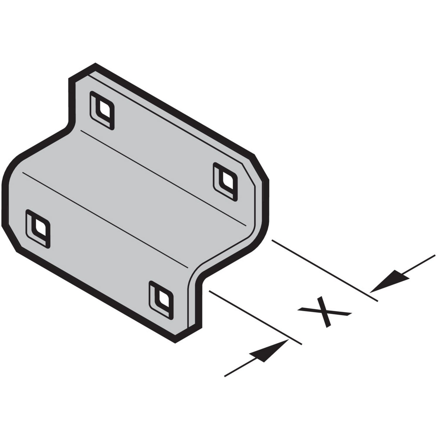 Hörmann Stützwinkel für Konsole, x = 26mm für Industrie-Sektionaltor BILD 9