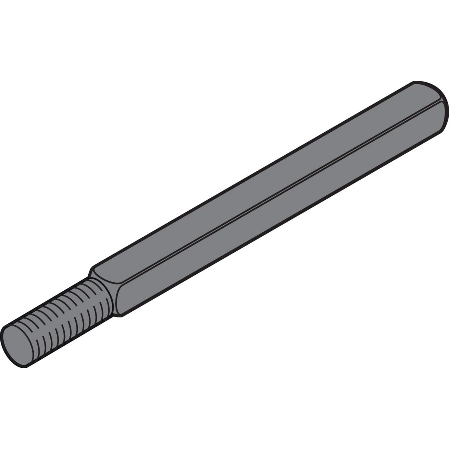 Hörmann Vierkant-Wechselstift Länge 100mm, TS 60, für Wechselgarnitur Nebentür BILD 1