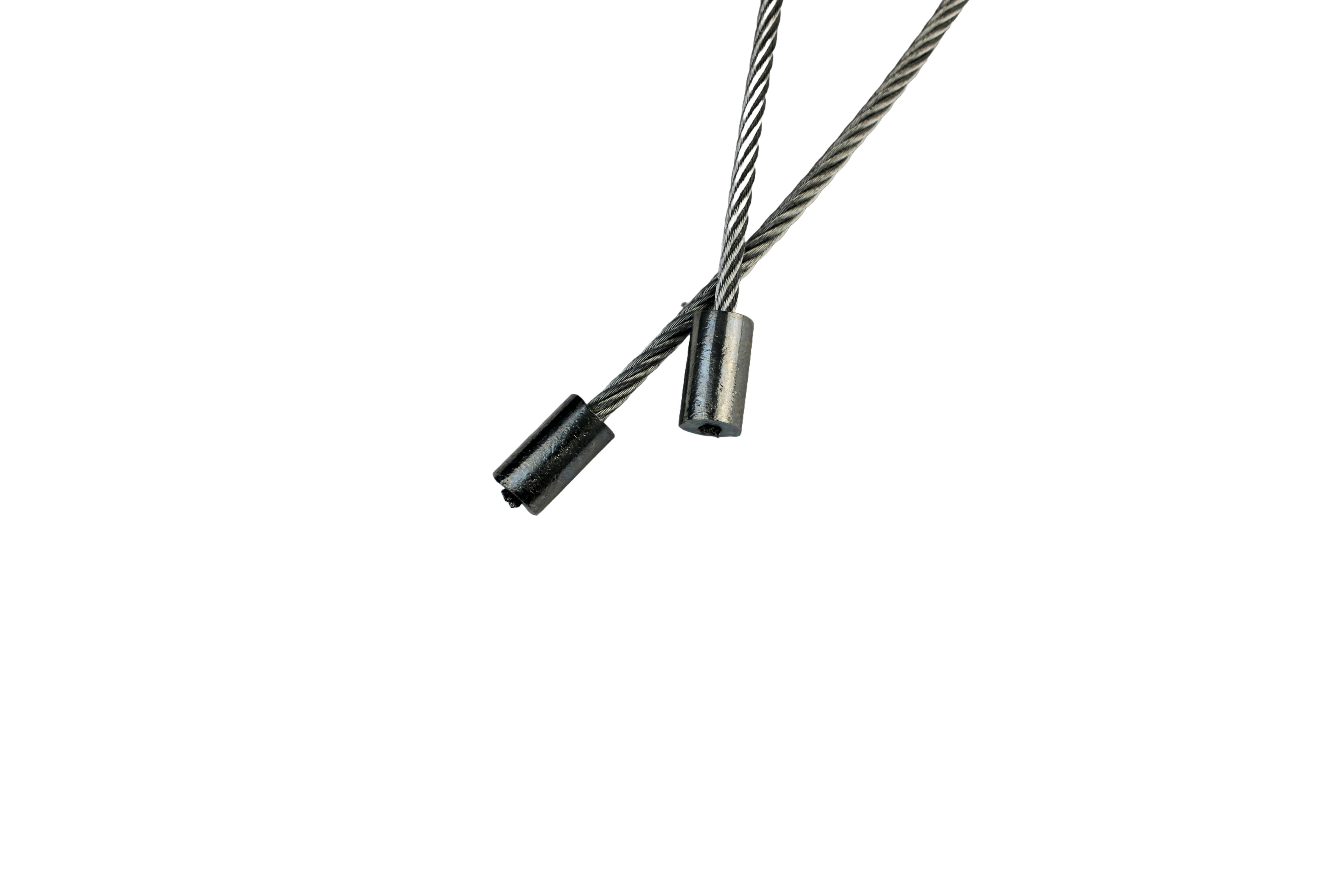 IDD Drahtseile Ø 4mm, Preßhülse & Endklemme (1 Paar) für Industrie-Sektionaltor