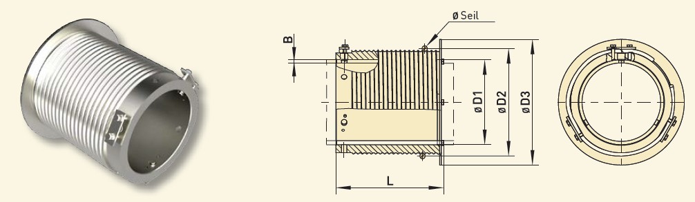 GfA Seiltrommel Typ A 200-8R-159 für Siederohre / 30001863