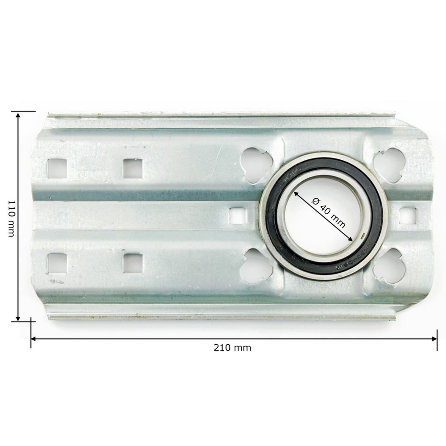 Hörmann Wellenhalter (212mm) für Torsionsfederwellen für Industrie-Sektionaltor BILD 2