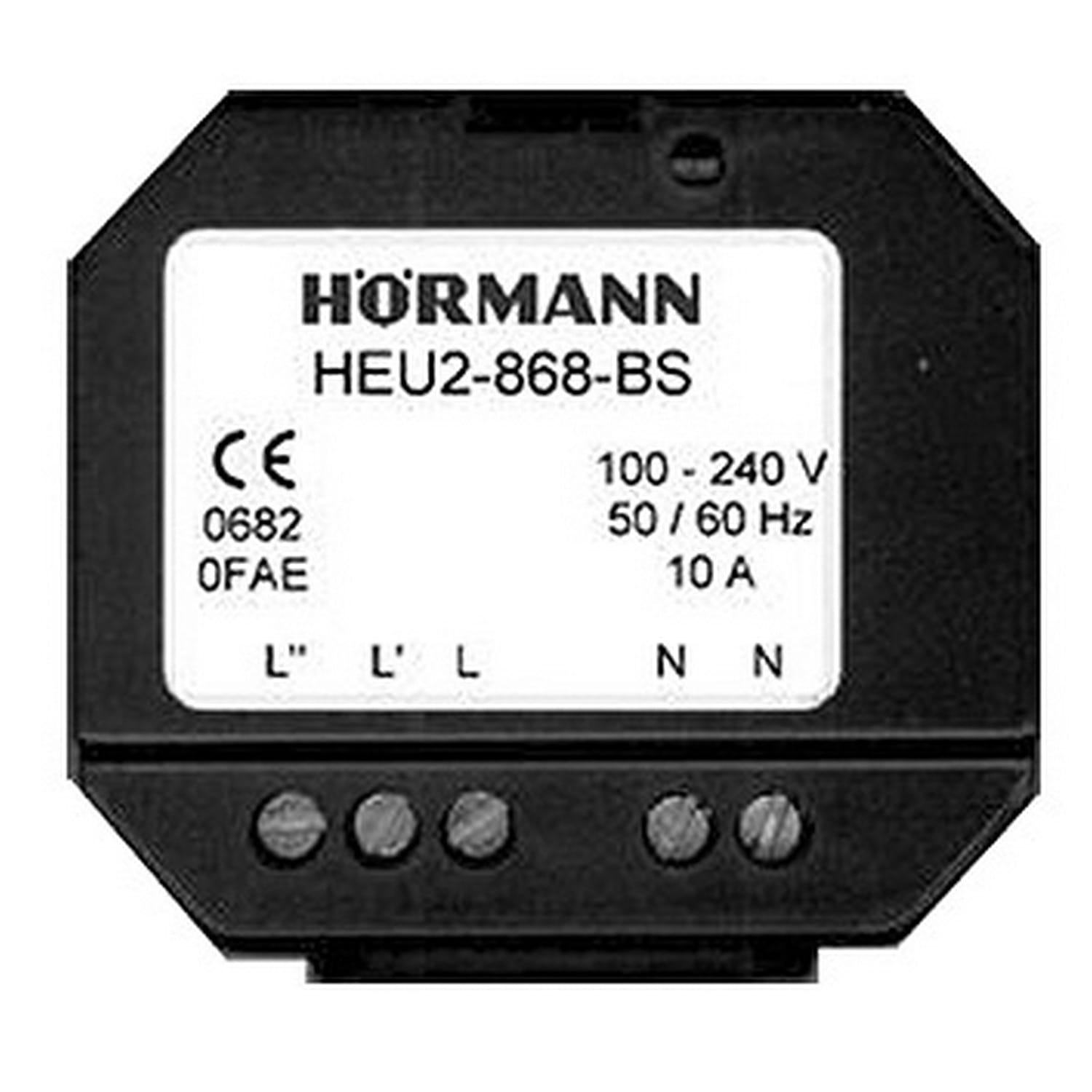 Hörmann 2-Kanal-Empfänger-Unterputz HEU 2 BS für Zubehör für Antriebe
