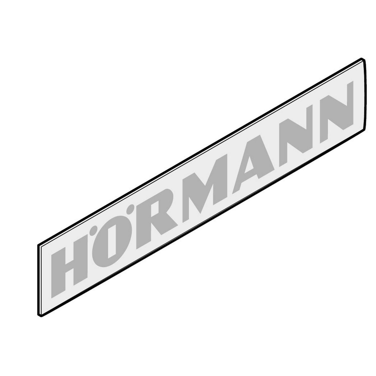 Hörmann Emblemschild 162,2x29,8 mm für Sektionaltor / 4014605