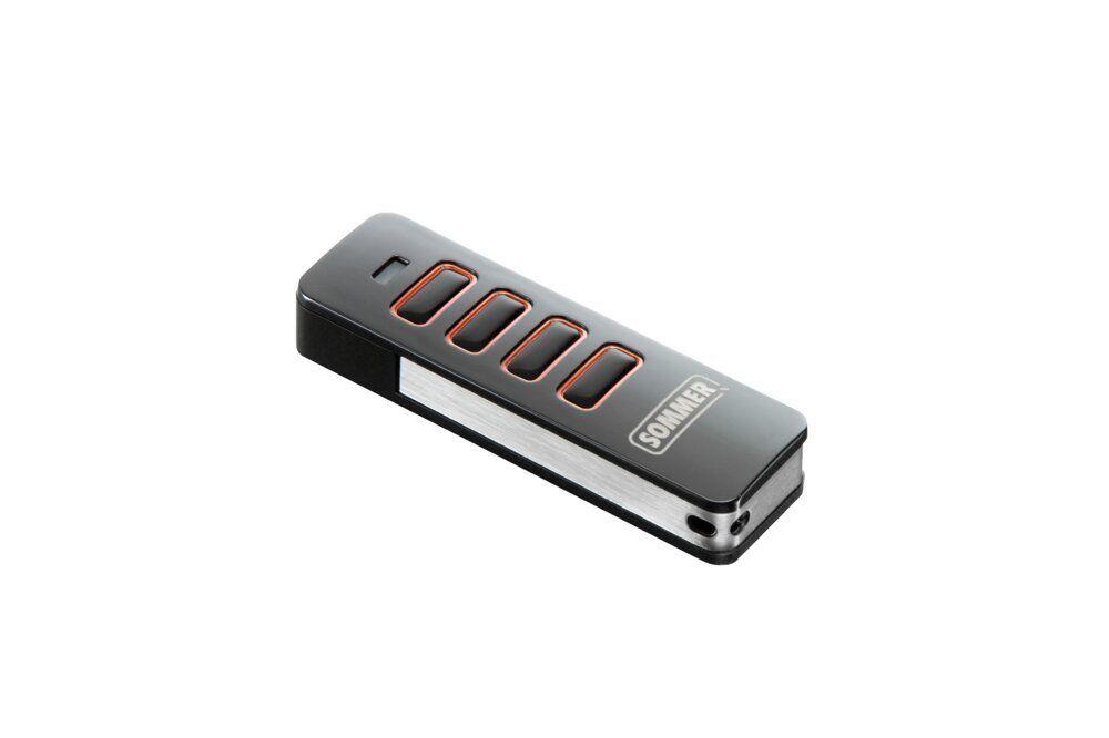 Sommer Handsender 4-Tasten Pearl Vibe schwarz/rot, 868,95MHz für Antriebe BILD 1