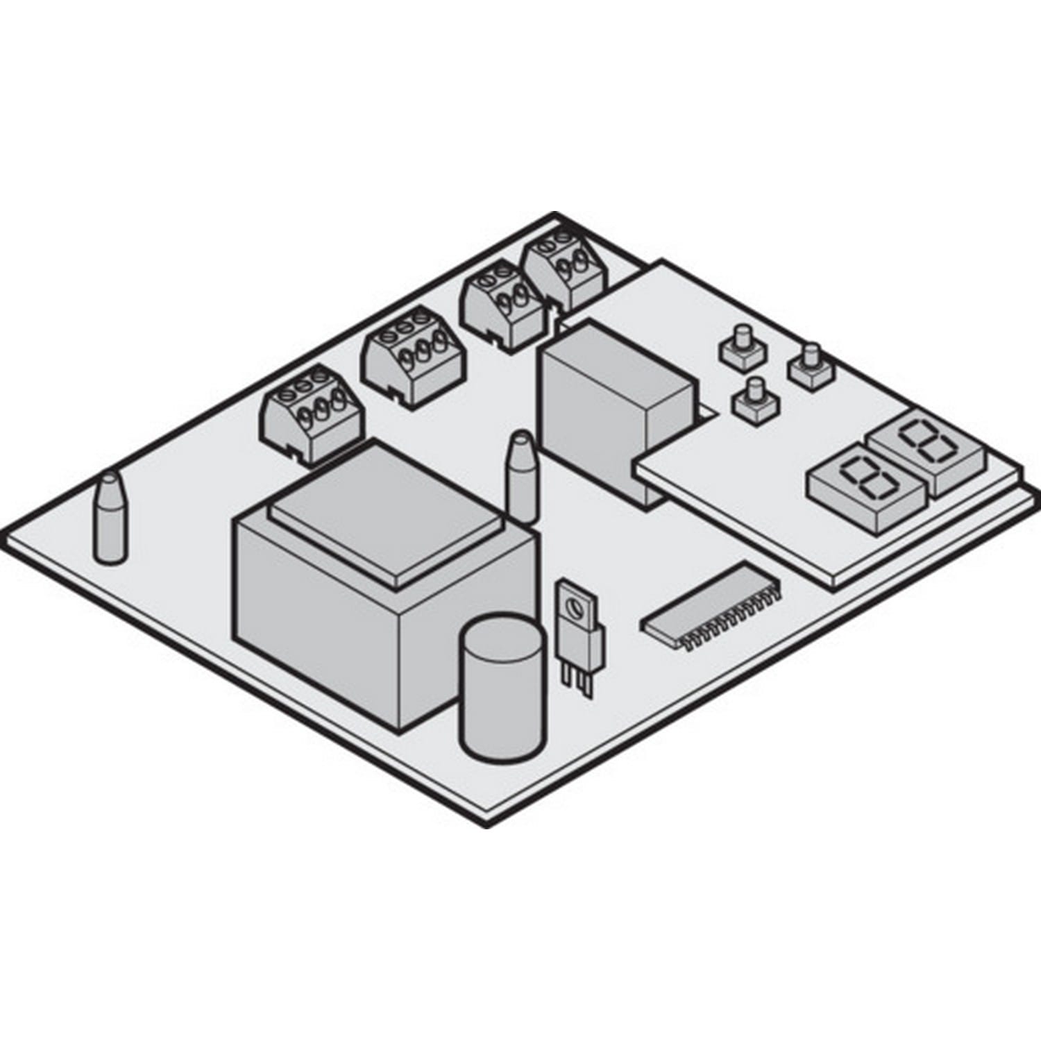 Hörmann Platine für Auswerteeinheit TTR 100 für Antriebe & Steuerungen BILD 1