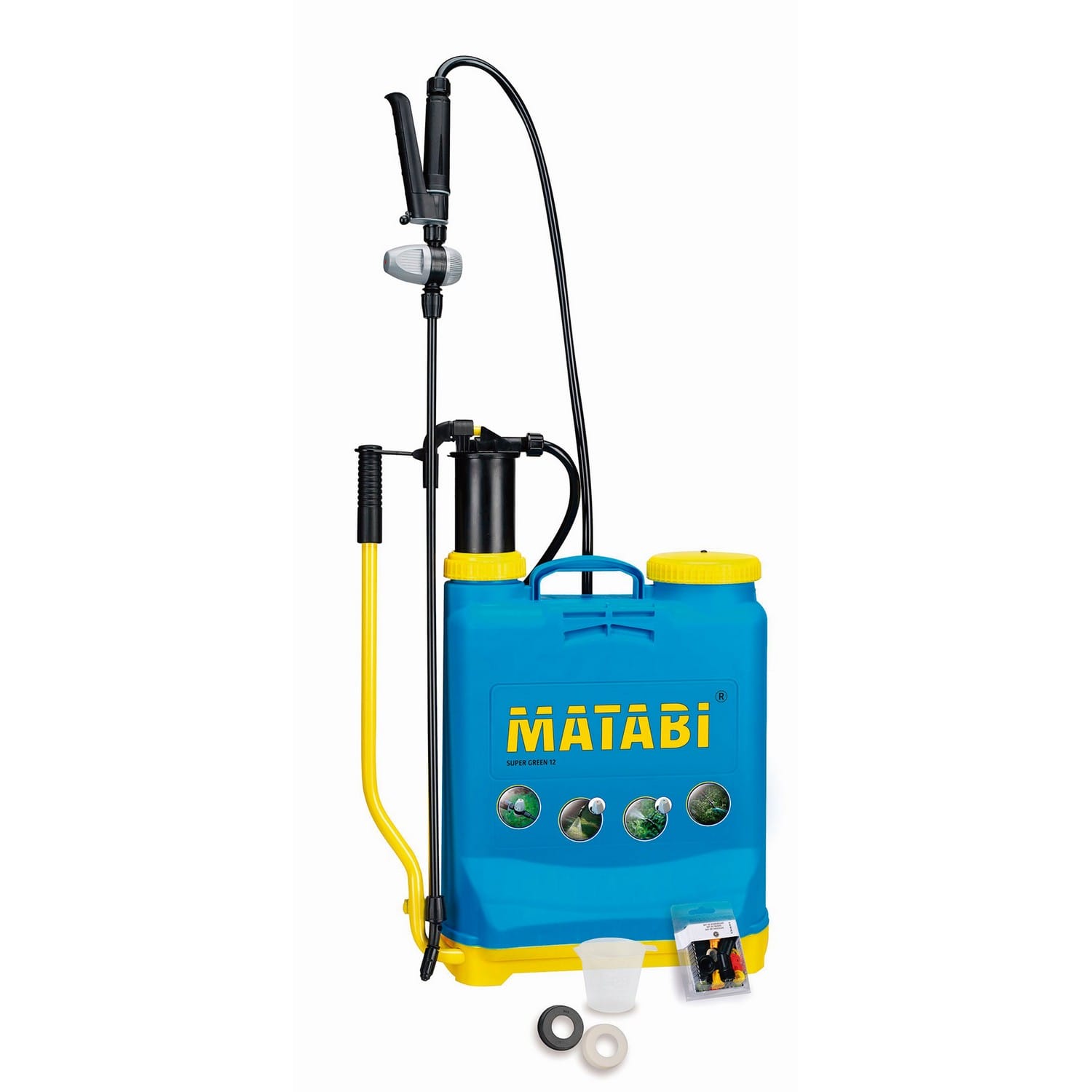 MATABI Super Green 12 - 12 Liter Pumpsprühgerät, Blau / 83949