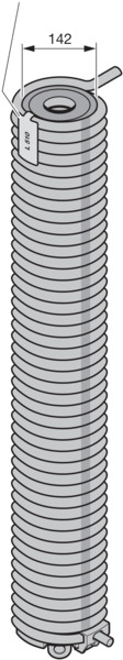 Hörmann Torsionsfedereinheit L526, innen Ø 142mm für Industrie-Sektionaltor BILD 9