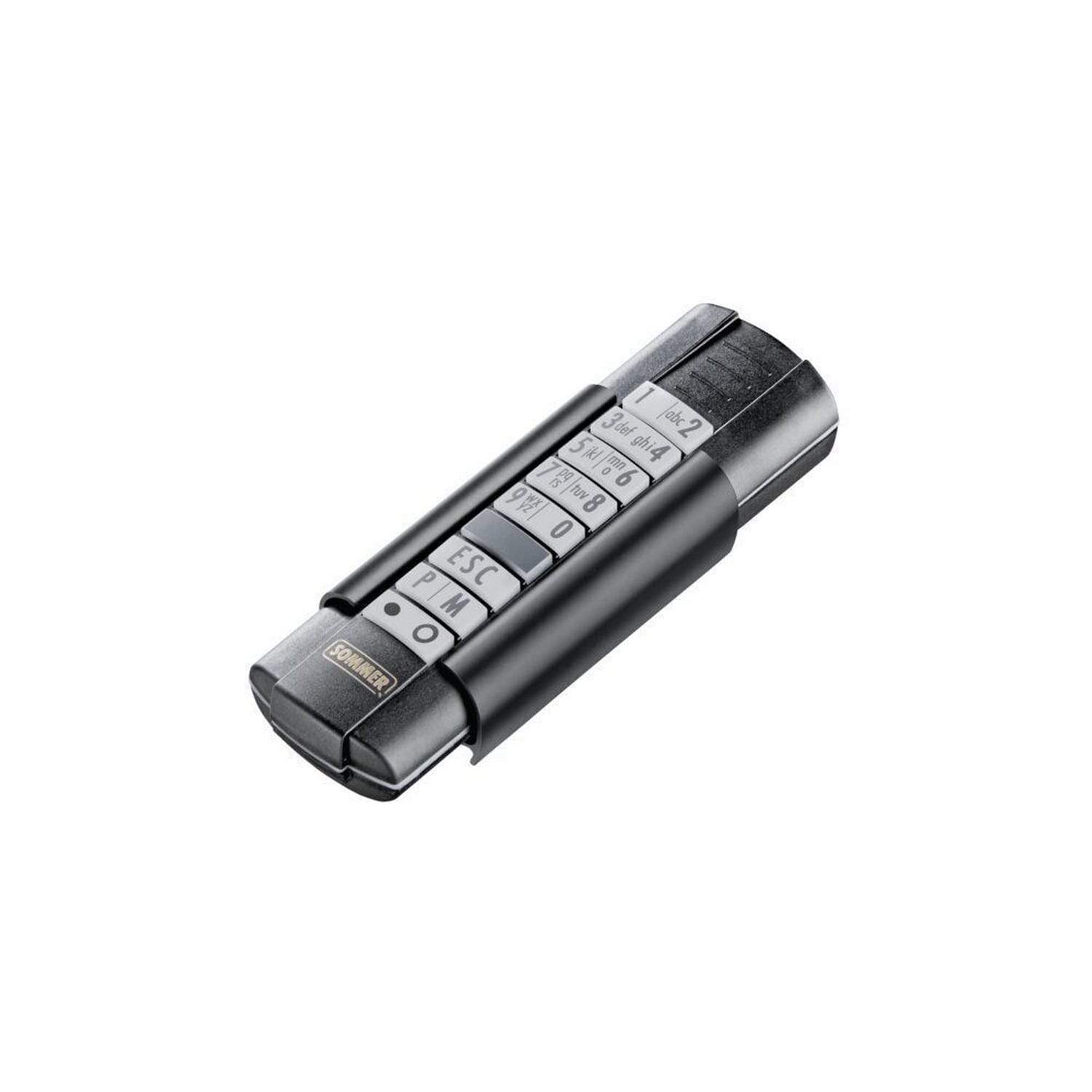 Sommer 12-Befehl-Handsender Telecody+, Schwarz/Schwarz / S1021200039